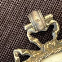 Vintage Portrait Pendant of Peter the Great with Intricate Silver Frame - Image 5