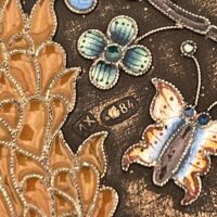 Vintage Enamel Decorative Case - Image 2