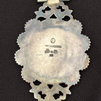 Vintage Silver Pendant with Saint Solomon Artwork - Image 3