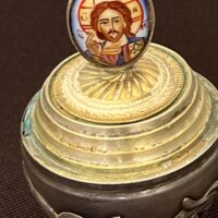 Vintage Decorative Silver Egg Trinket Box - Image 2