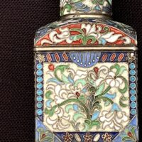 Stunning Cloisonné Enamel Tea Caddy - Image 2