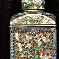 Stunning Cloisonné Enamel Tea Caddy - Image 3