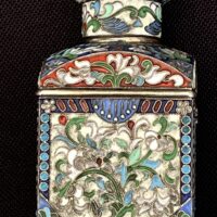Stunning Cloisonné Enamel Tea Caddy - Image 5