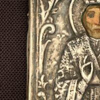 Vintage Silver Icon of Saint Nicholas - Image 3