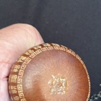 Vintage Gourd Flask with Chain and Spoon - Image 2