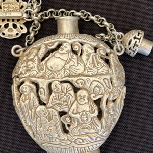 Exquisite Antique Silver Filigree Ornamental Bottle