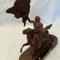 Buffalo Signal Sculpture by Frederic Remington - Image 3